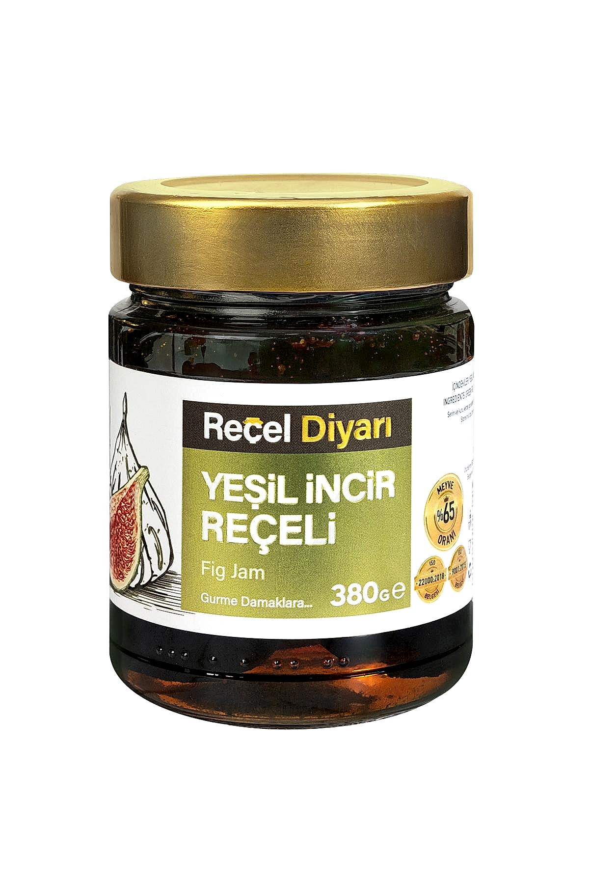 Yeşil İncir Reçeli 380 Gr